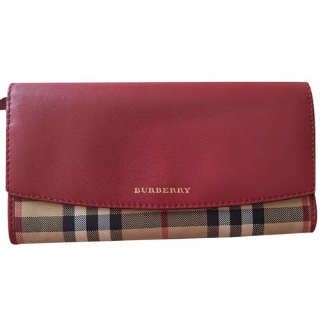 burberry haymarket wallet red|burberry embossed leather wallet.